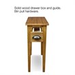 Bowery Hill Bin Pull Narrow End Table in Candleglow Finish