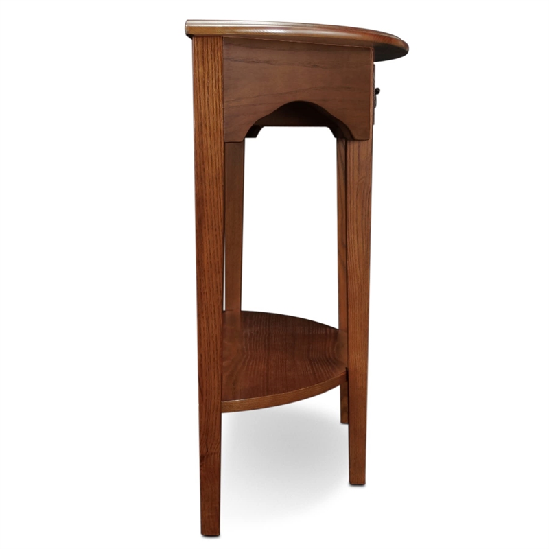 Bowery Hill Console Table in Medium Oak Finish
