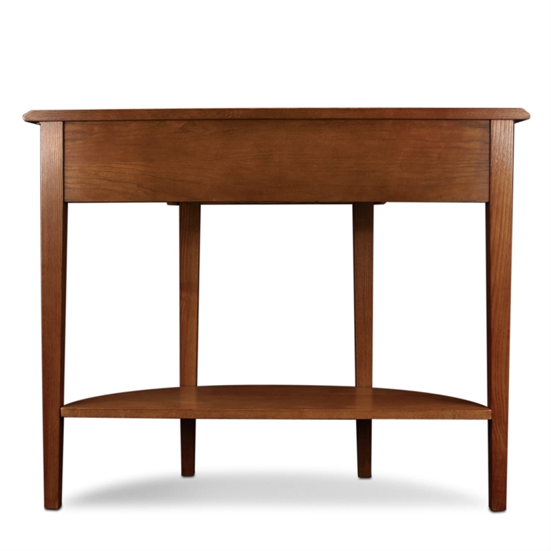 Bowery Hill Console Table in Medium Oak Finish