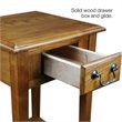 Bowery Hill Shaker Square End Table in Medium Oak Finish
