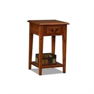 Bowery Hill Shaker Square End Table in Medium Oak Finish