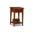 Bowery Hill Shaker Square End Table in Medium Oak Finish