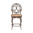 Bowery Hill Metal Bronze Counter Stool Round 24