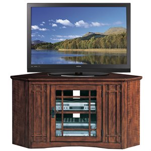 Bowery Hill 46&quot Corner TV Stand in an Oak Finish