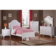 Bowery Hill Solid Wood White Nightstand Rectangular 26