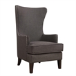 Bowery Hill Upholstered Heirloom Teal Chair Rectangular Nail Head Trim 48