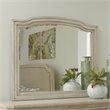 Bowery Hill Wood Frame Bedroom Mirror in Parchment White