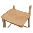 Bowery Hill Wood Brown Bar Stool Square Footrest Backrest 39