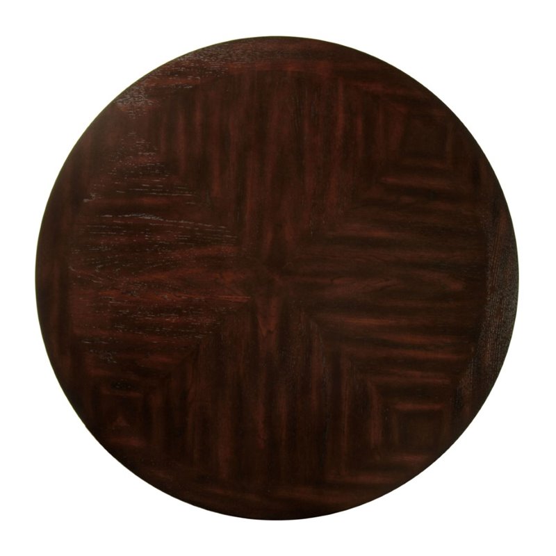 Bowery Hill Solid Wood Espresso Dining Table Round 48