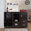 Bowery Hill Wine Rack Buffet in Cappuccino