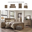 Bowery Hill Brown Nightstand Rectangular Slim Profile Dual USB Charger 29.88