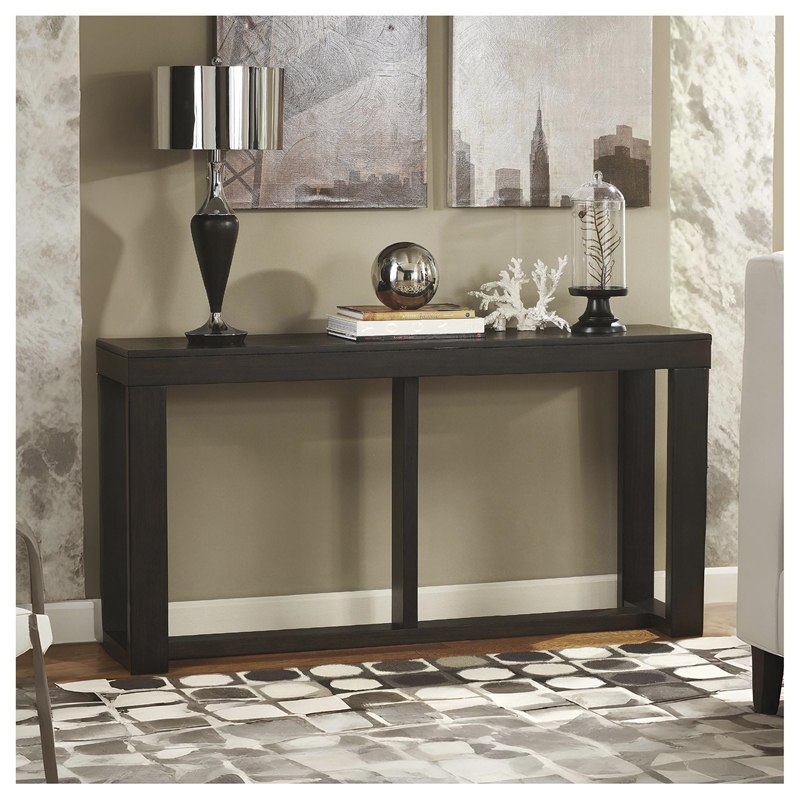 Bowery Hill Console Table in Dark Brown