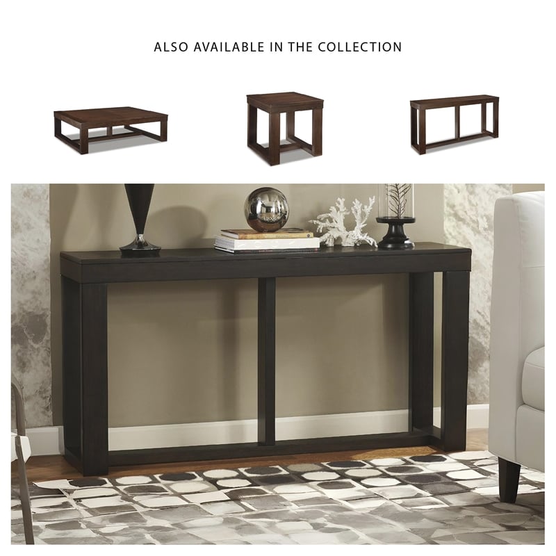 Bowery Hill Console Table in Dark Brown