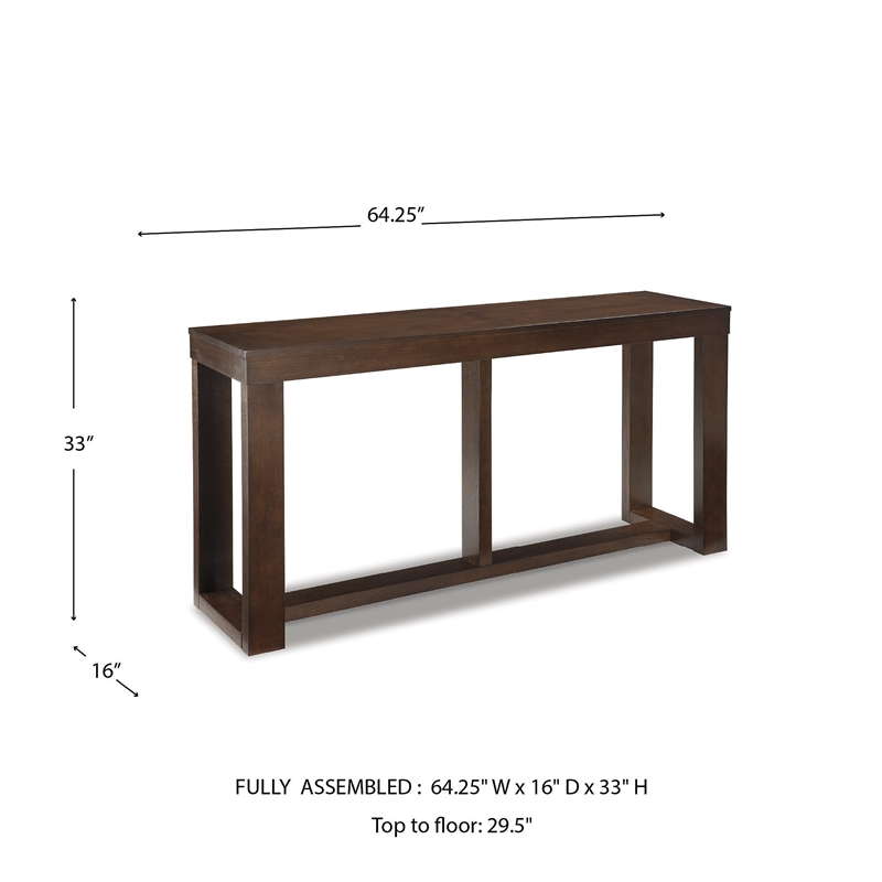 Bowery Hill Console Table in Dark Brown