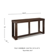 Bowery Hill Console Table in Dark Brown