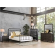 Bowery Hill Farmhouse Metal California King Spindle Bed in Bronze
