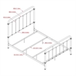 Bowery Hill Farmhouse Metal California King Spindle Bed in Bronze