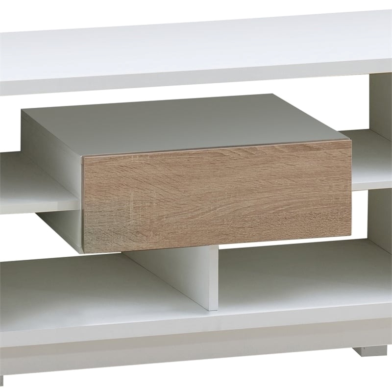 Bowery Hill Contemporary Wood TV Stand for TVs up to 71