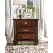 Bowery Hill Solid Wood Walnut Nightstand Rectangular Pre-Assembled 29