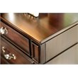 Bowery Hill Solid Wood Walnut Nightstand Rectangular Pre-Assembled 29