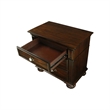 Bowery Hill Solid Wood Walnut Nightstand Rectangular Pre-Assembled 29