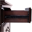 Bowery Hill Solid Wood Walnut Nightstand Rectangular Pre-Assembled 29