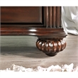 Bowery Hill Solid Wood Walnut Nightstand Rectangular Pre-Assembled 29