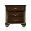 Bowery Hill Solid Wood Walnut Nightstand Rectangular Pre-Assembled 29
