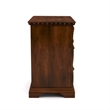 Bowery Hill Solid Wood Cherry Nightstand Rectangular Decorative Pre-Assembled 28