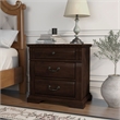 Bowery Hill Solid Wood Cherry Nightstand Rectangular Decorative Pre-Assembled 28
