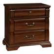 Bowery Hill Solid Wood Cherry Nightstand Rectangular Decorative Pre-Assembled 28