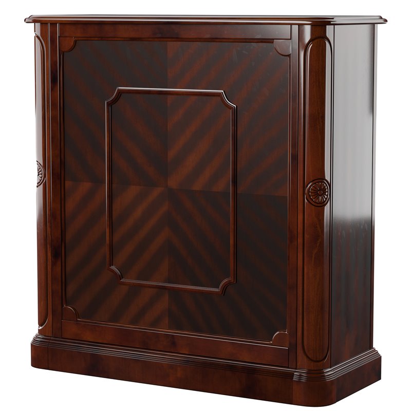Bowery Hill Traditional Wine Rack in Dark Cherry