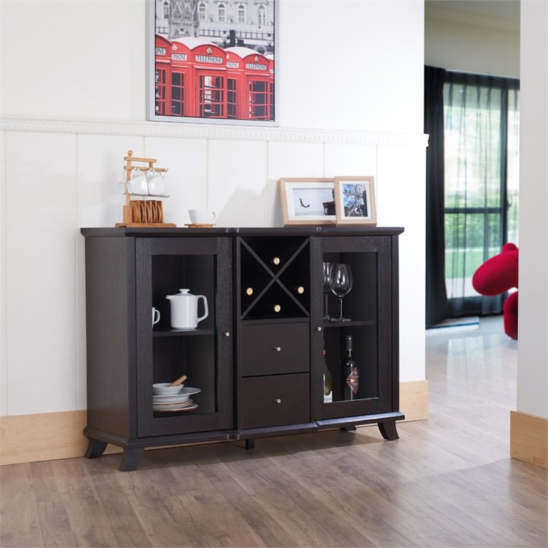 Bowery Hill Wood Cappuccino Buffet Rectangular 32.75