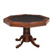 Bowery Hill Traditional Wood 5 Piece Gaming Table Set in Cherry