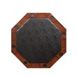 Bowery Hill Traditional Wood 5 Piece Gaming Table Set in Cherry