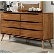Bowery Hill 6 Drawer Dresser in Oak