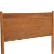 Bowery Hill Solid Wood Oak Queen Panel Bed Rectangular Durable Slats 48