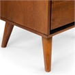 Bowery Hill Solid Wood Oak Nightstand Rectangular 24