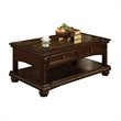Bowery Hill Poplar Wood Cherry Coffee Table Rectangular 20