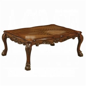 Bowery Hill Rectangular Wood Coffee Table in Cherry Oak