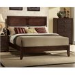 Bowery Hill Farmhouse Rubber Wood/Chip Board/Veneer Queen Panel Bed in Espresso