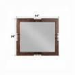 Bowery Hill Rectangular Beveled Bedroom Mirror in Reclaimed Oak Wood