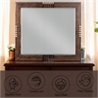 Bowery Hill Rectangular Beveled Bedroom Mirror in Reclaimed Oak Wood