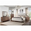 Bowery Hill Rectangular Beveled Bedroom Mirror in Reclaimed Oak Wood