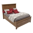 Bowery Hill Wood Oak Queen Storage Bed Rectangular 85