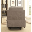 Bowery Hill Contemporary Fabric Pillow Top Armrest Motion Recliner in Gray