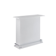 Bowery Hill Wooden White Bar Table Rectangular 41