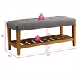 Bowery Hill Bench in Gray and Oak