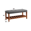 Bowery Hill Bench in Gray and Oak