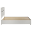 Bowery Hill Wood White Queen Storage Panel Bed Rectangular Rhinestone